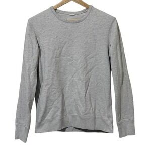 Reigning Champ Heather Gray Midweight Terry Crewneck Sweatshirt Mens M *stain*